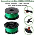thumbnail image 2 of Premium Replacement Spools and Cap for BLACK & DECKER GH3000 String Trimmer Premium  Replacement Parts – 6 Spools + Cap, Durable 7-Piece Set, 2 of 9