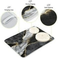 thumbnail image 3 of Marble Dish Drying Mat for Kitchen Counter 18x24 inch Black Grey Gold Marbling Print Decorative Absorbent Dish Drying Pad Elegant Luxury Granite Stone Microfiber Large Drainer Rack, 3 of 6