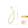 thumbnail image 2 of ANGARA Natural Bezel Set Diamond Lowercase "J" Initial Pendant in 14K Yellow Gold for Women (Size-2mm| Color-H| Clarity-SI2) | Anniversary, Jewelry Gift for Women | Natural Diamond Necklace, 2 of 6
