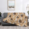 thumbnail image 2 of Naloa Snake And Flower Flannel Blankets - Thick and Warm Blanket for Winter, Soft Fuzzy Plush King Blanket for All Seasons80"x60", 2 of 6