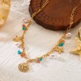 thumbnail image 6 of NICKSUN Boho Beach Seashell Imitation Pearl Layered Necklaces Collection, Multi-Style Ocean Starfish Seahorse Charm Beaded Chokers, Summer Tropical Vacation Dopamine Statement Jewelry, 6 of 8