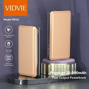 VIDVIE PB742 Power Bank - 20000mAh, Fast Charge, and Type-C PD18W Output