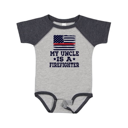 

Inktastic Firefighter Uncle Fireman Nephew Gift Baby Boy or Baby Girl Bodysuit