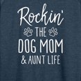 thumbnail image 3 of Instant Message - Rockin The Dog Mom - Women's Lightweight French Terry Long Sleeve Shirt, 3 of 6