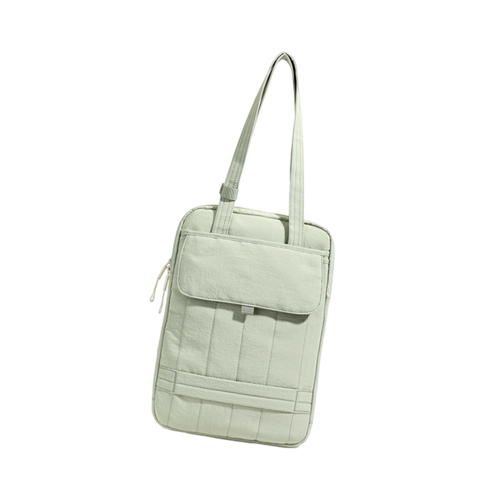 Laptop Shoulder Bag Tote Handbag Waterproof Taffeta Velvet Fits 15 Inch Students Office Travel