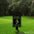 thumbnail image 2 of Glowneon Warning German Shepherd Dog Metal Yard Stake Garden Decor, 2 of 5