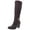 Oxblood, variant on Giani Bernini Womens Rozario Leather Tall Knee-High Boots Black 5.5 Medium (B,M)