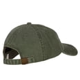 thumbnail image 4 of Number 1 Dad Outline Embroidered Big Size Washed Cap - Olive XL-3XL, 4 of 5