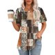 thumbnail image 3 of Camiseta Casual de Cuello Redondo de Manga Corta de las Mujeres, Top Ligero de Moda para el Uso Diario, 3 of 5