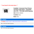 thumbnail image 2 of Headlight / Instrument Panel Dimmer and Dome Light Switch - Compatible with 1995 - 1999 GMC K2500 Suburban 1996 1997 1998, 2 of 2