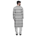 thumbnail image 3 of Atasi Cotton Slub Printed Fashion For Men Asymmetric Button Down Kurta For Men, 3 of 5