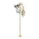 thumbnail image 2 of Caballo de peluche para montar a caballo, resistente y divertido, cabeza de animal de peluche de 31,5'' con Caqui, 2 of 5