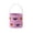 Purple, variant on Halloween Fabric Candy Basket with Handle Gingham Checkered Pattern 9 Inch Reusable Treat Bucket for Fall Party Decorations and Seasonal Home Organizer