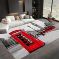 thumbnail image 3 of Area Rugs for Living Room 2x3 ft Non-Shedding Rug London Big Ben and Red Telephone Booth for Bedroom Washable Non-Slip Back Carpet for Home Office and Other High Traffic Areas, 3 of 6