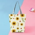 thumbnail image 2 of TAIAOJING Purses and Handbags for Women New Slouchy Style Large Capacity Zippered Sunflower Printed Shoulder Bag, 2 of 6