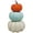 Colorful, variant on 3-Color Artificial Stacked Pumpkin Tower, 7.48" Mini Faux Pumpkin Decoration, Paintable Harvest Pumpkin Ornament, Reusable Fall Tabletop Decor for Halloween Thanksgiving Farmhouse Home Party