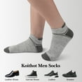 thumbnail image 7 of KOITHOT 24 Pairs Men Ankle Socks, Low Cut Comfortable Lightweight Running Socks for Men Size 6-9, 7 of 7