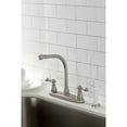 thumbnail image 2 of Kingston KB718ACL American Classic Two-Handle 4-Hole 8" Centerset Kitchen Faucet with Side Sprayer in Brushed Nickel, 2 of 7