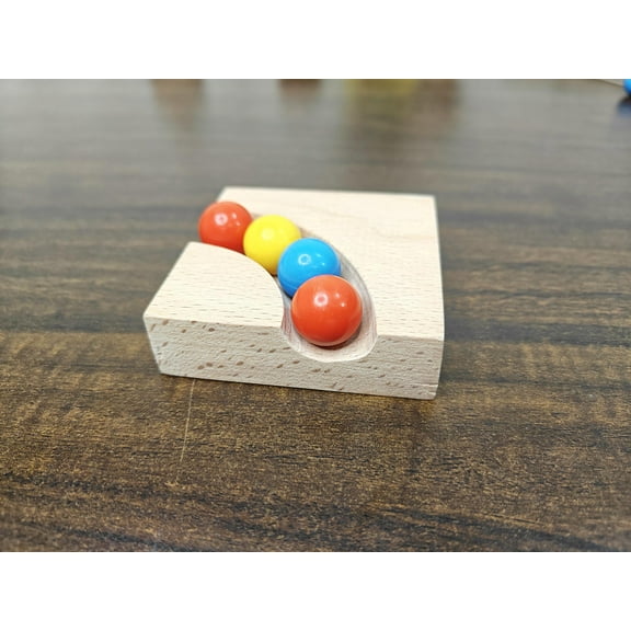 Marble run track L connector wood track toy for kids, wooden gift for kids toy, montessory toy, birthday gift, christmas gift , wood toy pack of 5