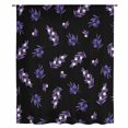 thumbnail image 2 of Purple Olive Fruits Sheer Curtains 54 Inches Long, Spring Farm Branches Leaves Plants Black Light Filering Curtains, Breathable Simi Curtain Privacy Drapes for Kitchen Bathroom Small Window Treatment, 2 of 9