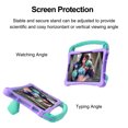 thumbnail image 5 of Kids Case for Samsung Galaxy Tab S9 FE/S9/S8/S7 Silicone Protective Rugged Case with Shoulder Strap & Handle Grip & Kickstand for Samsung Galaxy Tab S9 FE/S9/S8/S7, Purple, 5 of 8