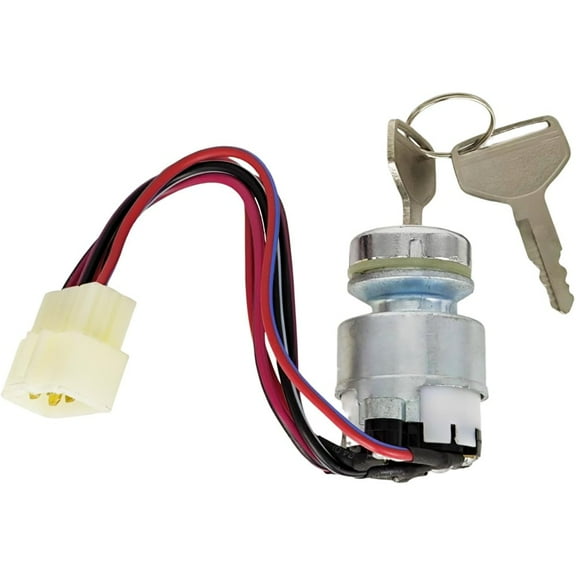 Starter Ignition Switch w/Key T4625-B0100 Compatible with KIOTI CK DK DS RX Tractor 36919-75160 36919-75162 Compatible with Kubota RTV1100CR9 RTV1100CRX RTV1100CW M8540 M9540