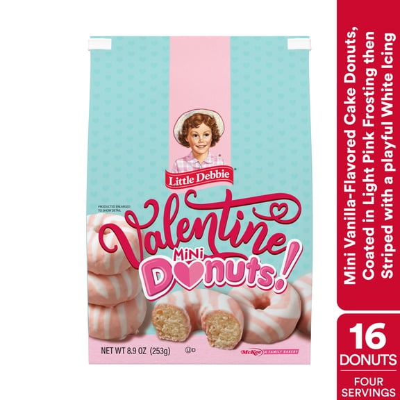 Little Debbie Family Pack Valentine Mini Donuts (Bagged)