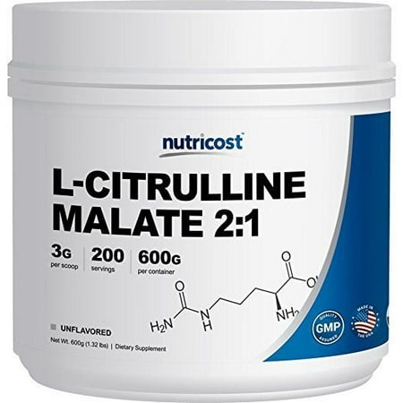 Nutricost L-Citrulline Malate (2:1) Powder (600 (Best Citrulline Malate Supplement)