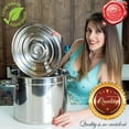 thumbnail image 3 of Supa Ant 20 Qt. Stainless Steel Water Bath Canning Pot with Canning Supplies Starter Kit - Food Grade Canning Ladle, Measuring Cups,Funnel,Tongs,Jar Lifter& Wrench,Lid Lifter,Bubble Popper,90x Labels, 3 of 7