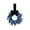 Blue #1, variant on ZZAIXHL Artificial Halloween Black Grapevine Wreath 9inch Round Twig Branch Wreath with Boxwood Pumpkin and Velvet Hanging Rope Gothic Kitchen Cabinet Wreaths for Home Party