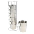 thumbnail image 5 of 1 Set Stackable Stainless Steel Coffee Cups, Premiuetal Cups Tea Mug with -, 5 of 10