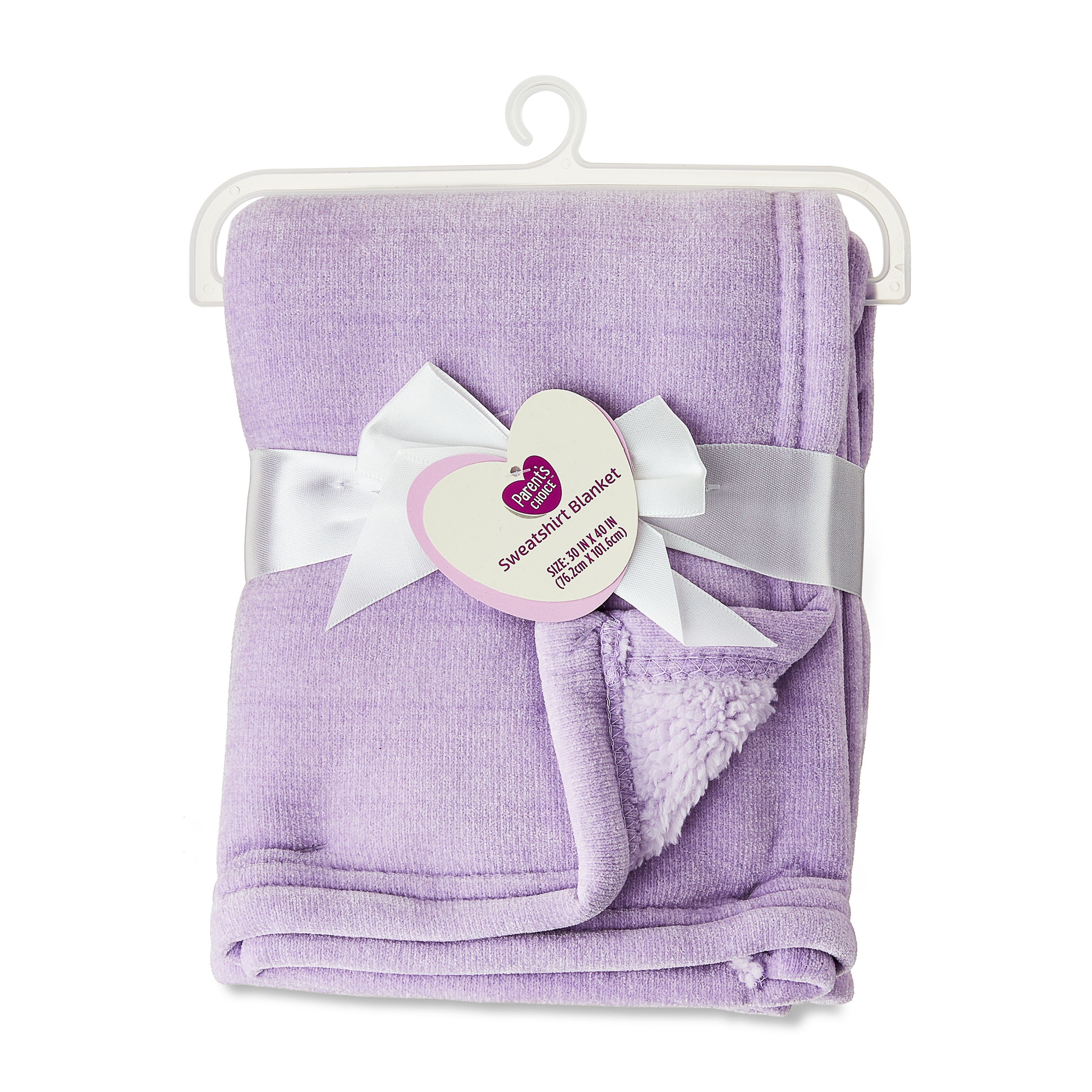 Cobija de Chenilla Suave Color Lila Pastel de Parent's Choice, 30 x 40 pulgadas 3