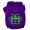 Purple, variant on Pet Dog Cat Hoodie Screen Printed, "Green Argyle Paw"