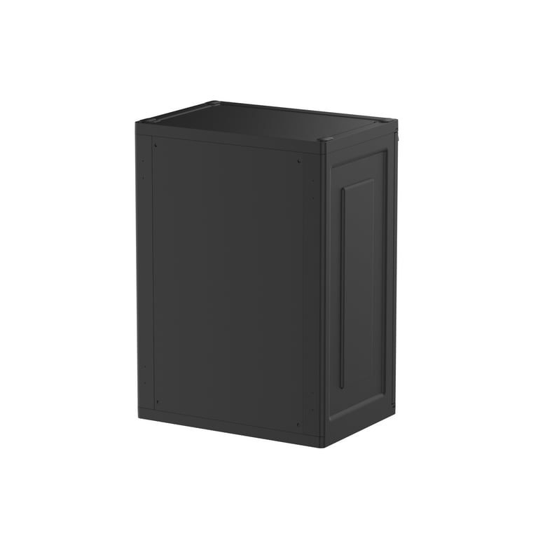 Hyper Tough Plastic Garage Cabinet 2 Shelf 18.5Dx25.47Wx35.43