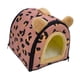 thumbnail image 5 of Casa plegable 2 en 1 para mascotas, cueva para gatos de interior, cómoda y cálida para perros pequeños y cachorros con cojín lavable, cama para gatos , rojo 26x26x26cm, 5 of 10