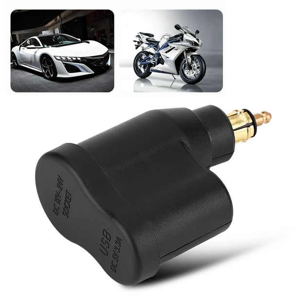 36W PD USB-C and QC 3.0 Motorcycle DIN (Hella) USB Charger (Short Angled)