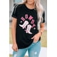 thumbnail image 4 of ABPHQTO Camiseta negra con estampado gráfico del oeste de botas HOWDY para mujer, 4 of 5