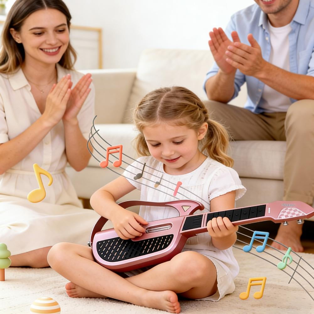 Smart Guitar - Stringless String Instrument,Smart Guitar DJ Controller,Rechargeable Portable Stringless Guitars,Electric Portable Guitars Adult Family Function,for Kids and Musicians