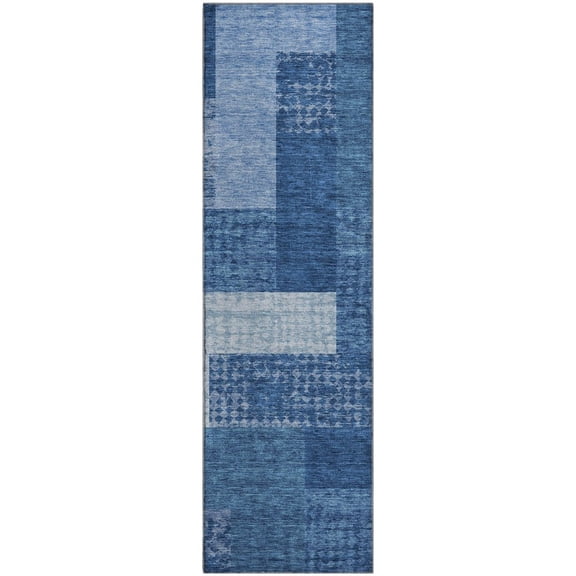 Dalyn Rugs Premium Machine Washable Mayfield AMF941 Navy 2'3" x 7'6" Runner Rug