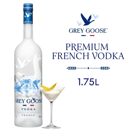 GREY GOOSE Vodka, 1.75 L Bottle, ABV 40%