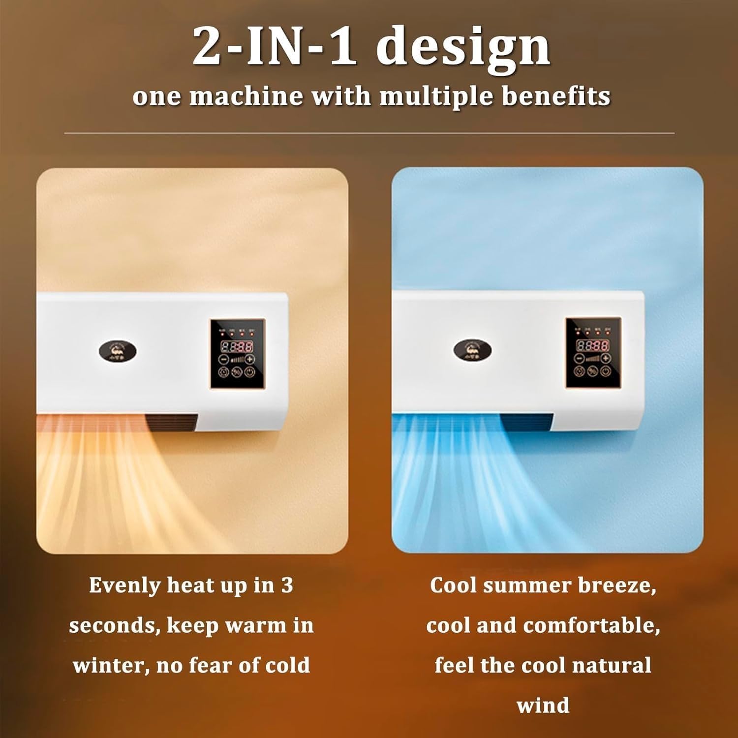 Split Max Air Conditioner 110V, Portable Air Conditioning Split Max Fan with Remote, Energy Efficient for Home & Office