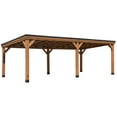thumbnail image 2 of Backyard Discovery Arcadia 24'x12' Cedar Wood Gazebo, Galvanized Steel Roof, PowerPort, 2 of 10