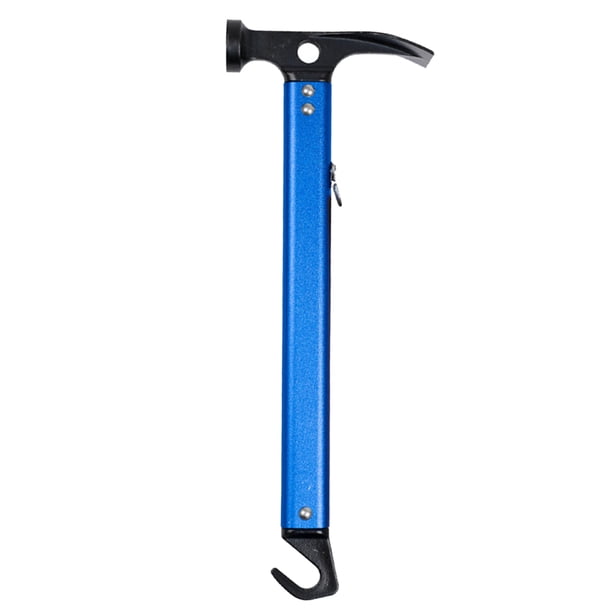 Eigraketly Extractor de clavos para tienda de campaña, martillo para acampar al aire libre, Picnic, senderismo, caravana, lona, estacas, Extractor de carpas Azul Eigraketly OD023413-03