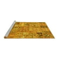 thumbnail image 2 of Ahgly Company Machine Washable Indoor Rectangle Patchwork Yellow Transitional Area Rugs, 5' x 7', 2 of 4