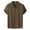 Khaki, variant on Bcfgryg Men's Casual Solid Shirt Short Sleeve Single Turn-Down Collar Shirt Business Shirts Men