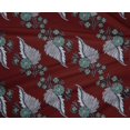 thumbnail image 4 of oneOone Polyester Lycra Fabric Leaves Block Print Fabric By Yard 56 Inch Wide, 4 of 4