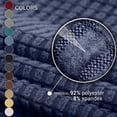 thumbnail image 3 of Housse de Causeuse Extensible Élastique pour Canapé 2 Places, 1 Pce (Bleu Marine, Moyen), 3 of 6