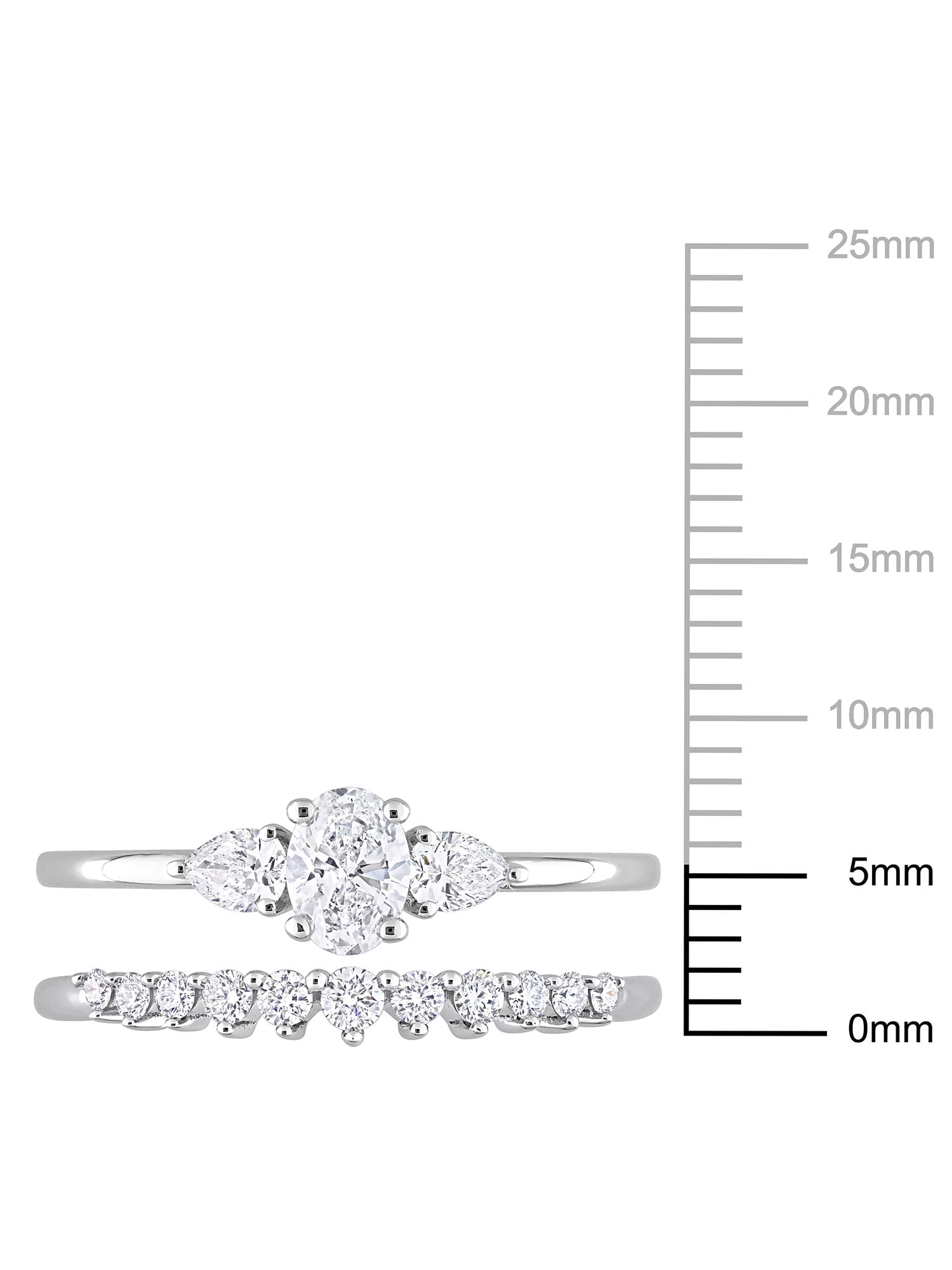 Everly Women's Diamond 14k White Gold Bridal Set