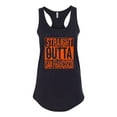 thumbnail image 2 of Straight Outta San Francisco SF Fan | Fantasy Baseball Fans | Womens Sports Jersey Racerback Tank Top, Black, Small, 2 of 4