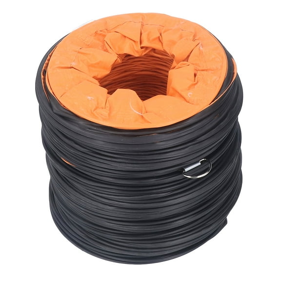 8 Inch Flexible Duct, Duct Hosing Pvc Flexible Duct Hose Flexible Pvc Pipe Flexible Exhaust Tubing with S Shaped Hook Steel Bracket for Exhaust Fan Heavy Duty 8in